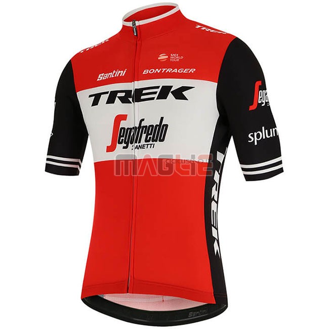 Maglia Trek Segafredo Manica Corta 2019 Rosso Bianco - Clicca l'immagine per chiudere